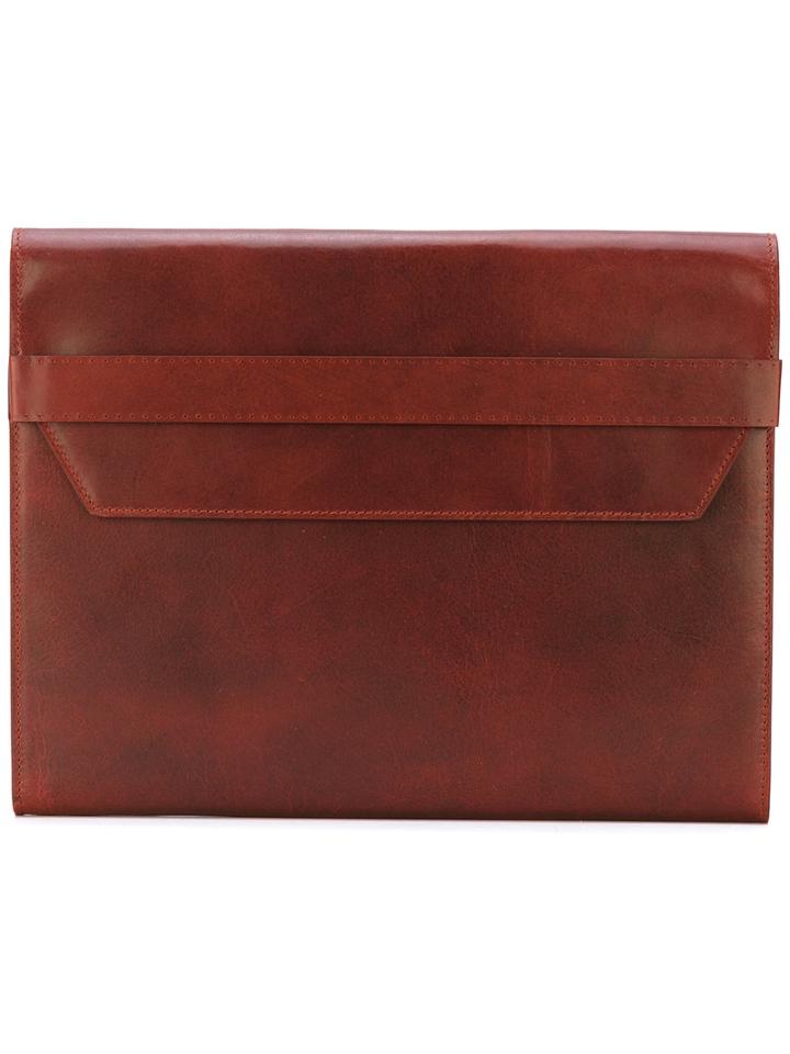 Maison Margiela - Hand Clutch - Men - Calf Leather - One Size, Red, Calf Leather