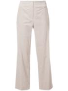 Luisa Cerano Corduroy Cropped Trousers - Nude & Neutrals