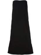 Victoria Victoria Beckham Strapless Flared Dress, Women's, Size: 10, Black, Silk/polyester/wool