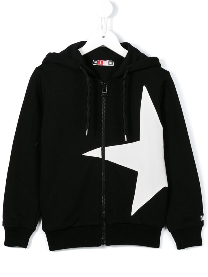 Msgm Kids Star Print Hoodie