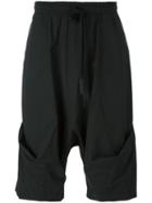 Lost & Found Ria Dunn Draped Shorts, Men's, Size: Small, Black, Cotton/spandex/elastane