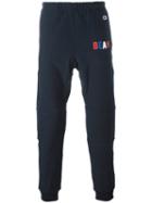 Champion 'beams' Print Sweatpants, Men's, Size: Small, Blue, Cotton/polyester