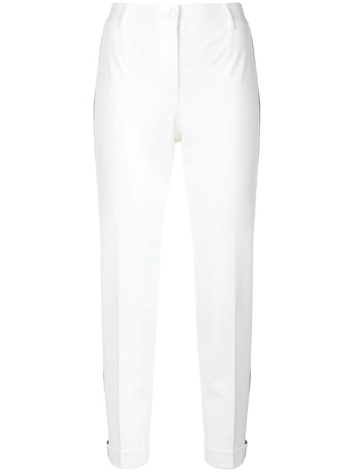 Dolce & Gabbana Side-stripe Skinny Trousers - White