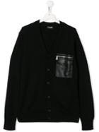 Dsquared2 Kids Patch Pocket Cardigan - Black