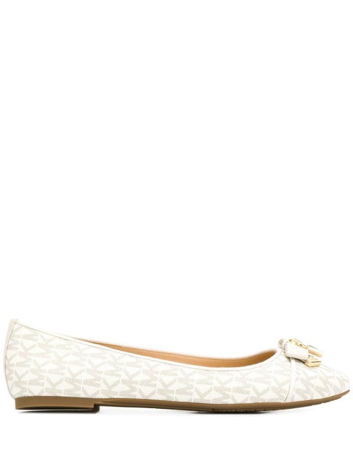 Michael Michael Kors Monogram Ballerina Shoes - Neutrals