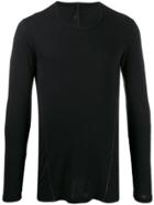 Masnada Long-line T-shirt - Black