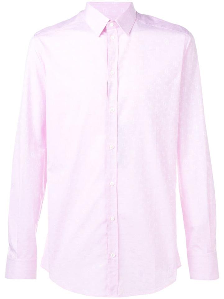 Dolce & Gabbana Embroidered Logo Shirt - Pink