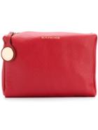 L'autre Chose Logo Print Makeup Bag - Red