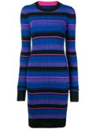 Maison Margiela Striped Midi Dress - Blue
