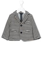 Monnalisa - Striped Blazer - Kids - Cotton/polyester - 12 Mth, Blue