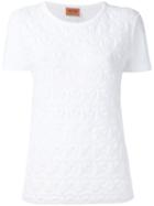 Missoni Knitted Panel T-shirt, Women's, Size: Xs, White, Cotton