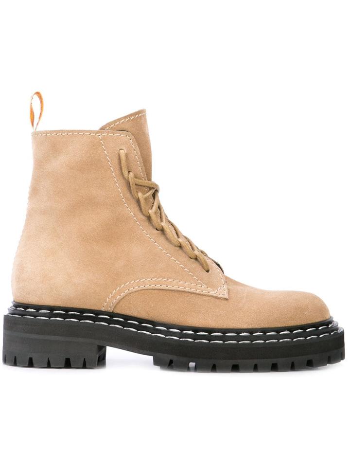 Proenza Schouler Lace Up Boots - Brown