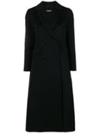 's Max Mara Flared Double-breasted Coat - Black