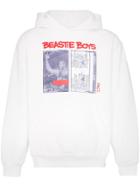 Fact X Beastie Boys Cotton Cassette Print Hooded Sweater - White