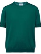 Prada Short Sleeved Knitted Blouse - Green