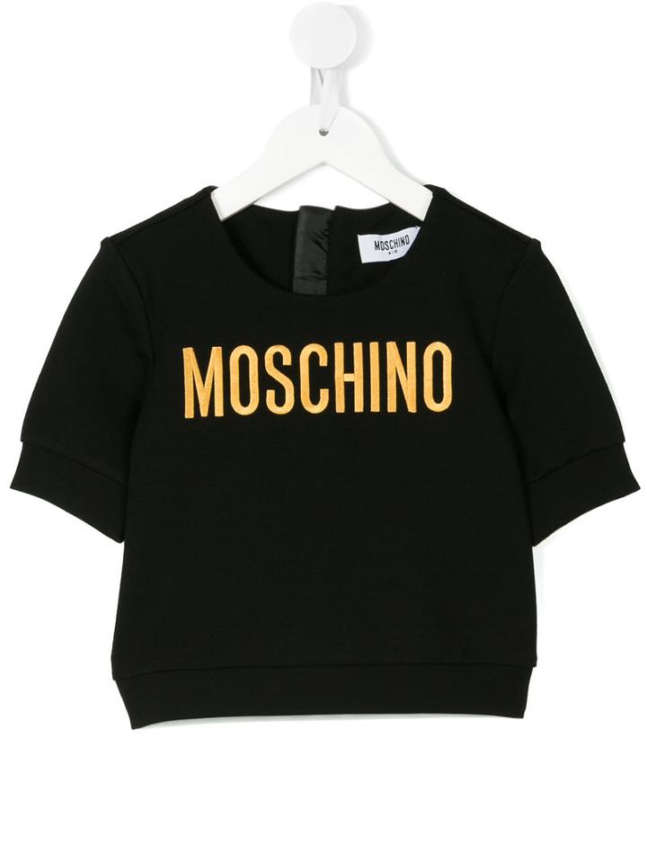 Moschino Kids - Logo T-shirt - Kids - Polyamide/polyester/spandex/elastane/viscose - 4 Yrs, Black