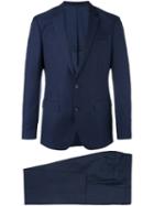 Boss Hugo Boss Fitted Business Suit, Men's, Size: 54, Blue, Cupro/cashmere/virgin Wool