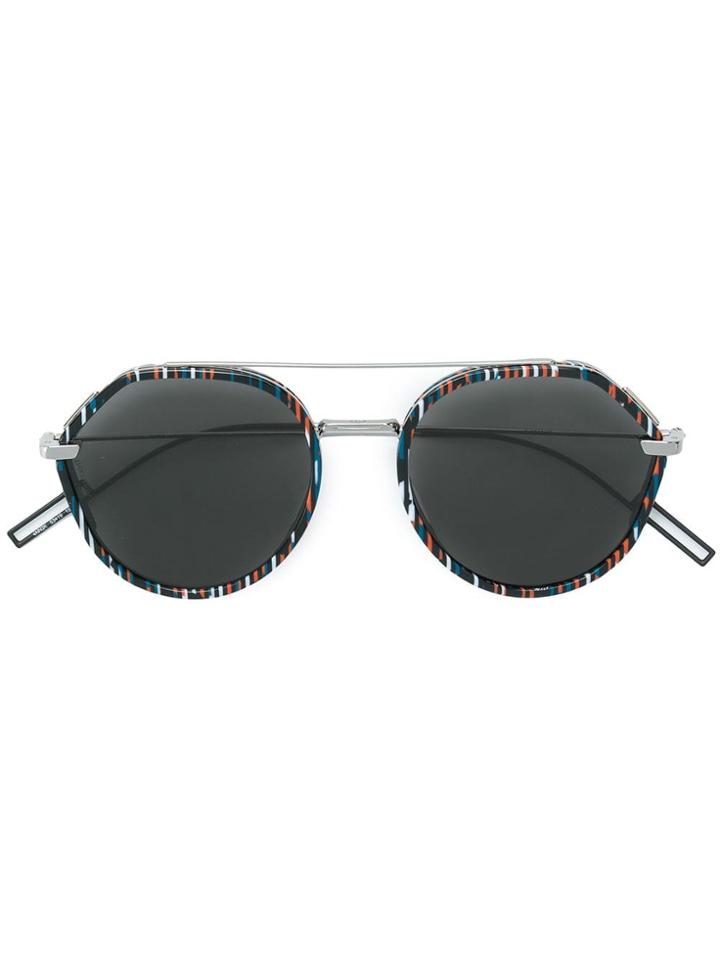 Dior Eyewear Rounded Sunglasses - Multicolour