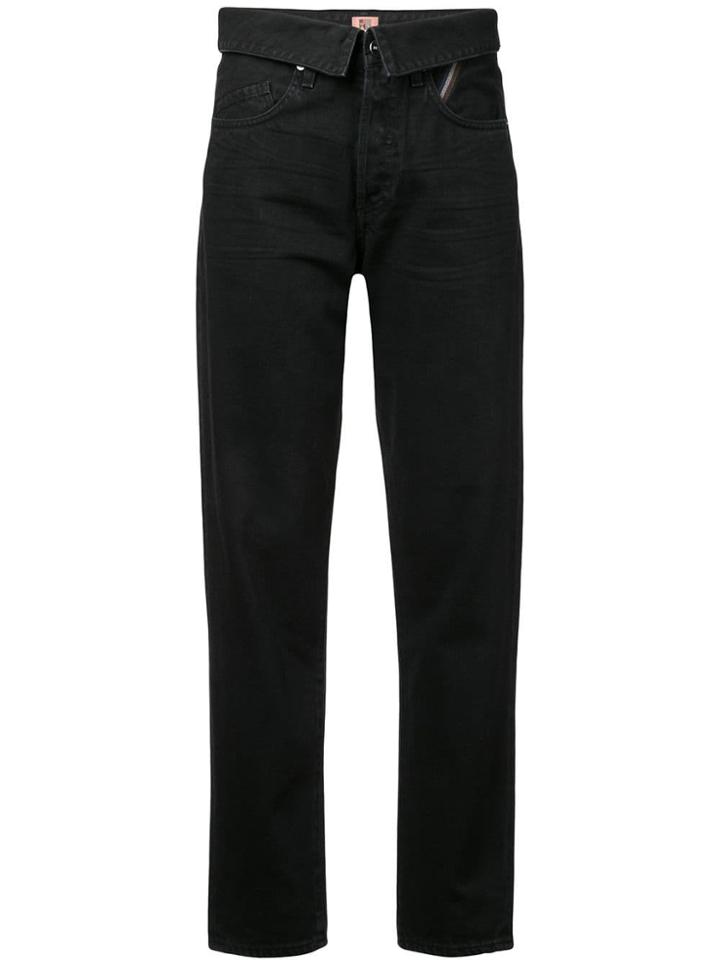 Jean Atelier Straight-leg Trousers - Black