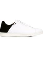Damir Doma Contrast Heel Counter Sneakers, Men's, Size: 43, White, Calf Leather/rubber/leather