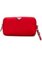 Prada Logo Make-up Bag - Red