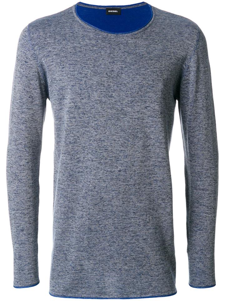 Diesel Round Neck Sweater - Grey
