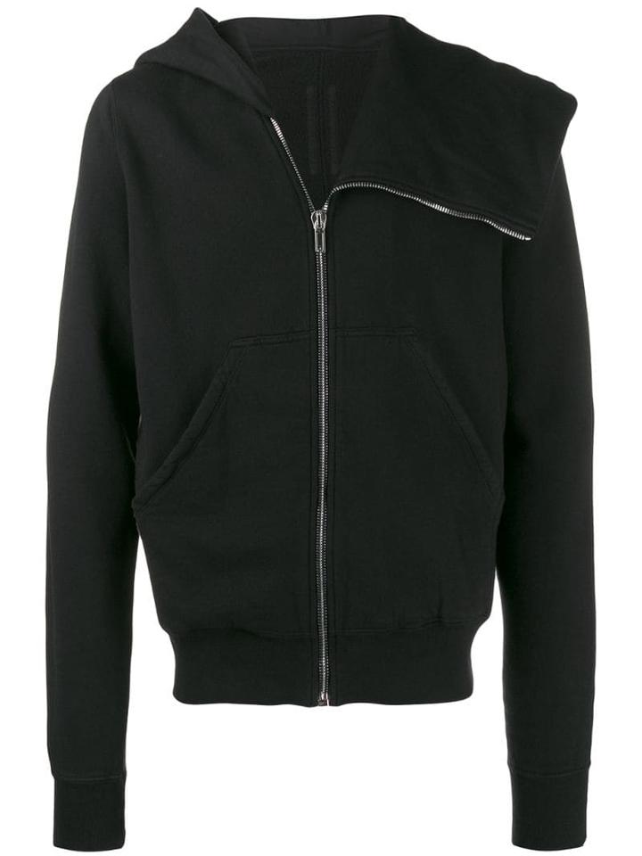 Rick Owens Drkshdw Asymmetric Zipped Hoodie - Black