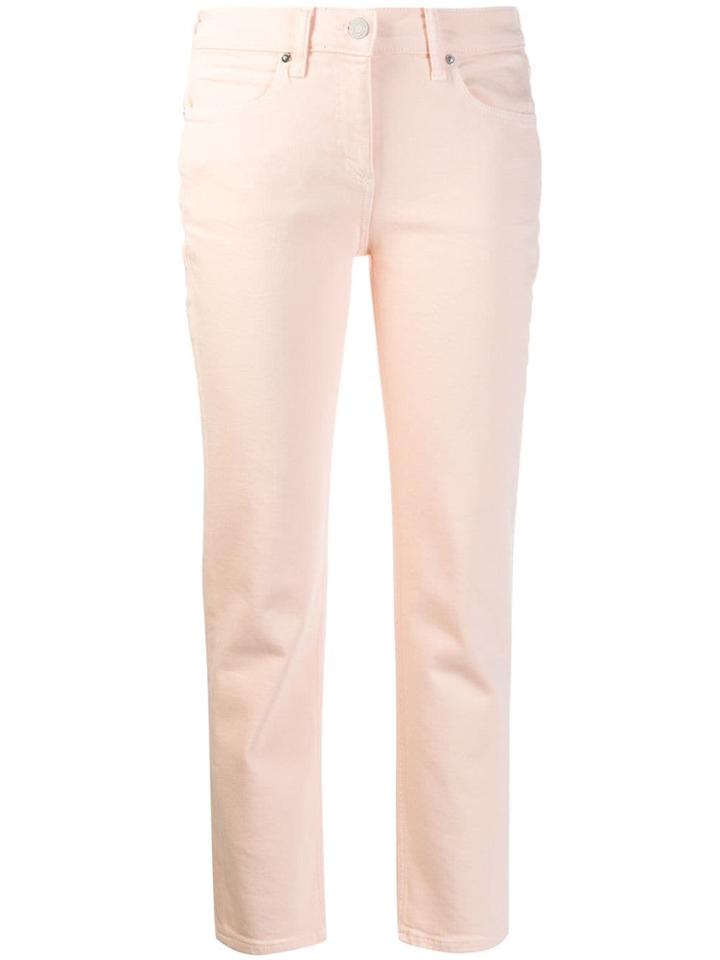 Calvin Klein Cropped Slim-fit Jeans - Pink