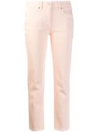Calvin Klein Cropped Slim-fit Jeans - Pink