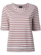 A.p.c. - Striped T-shirt - Women - Organic Cotton - M, Grey, Organic Cotton