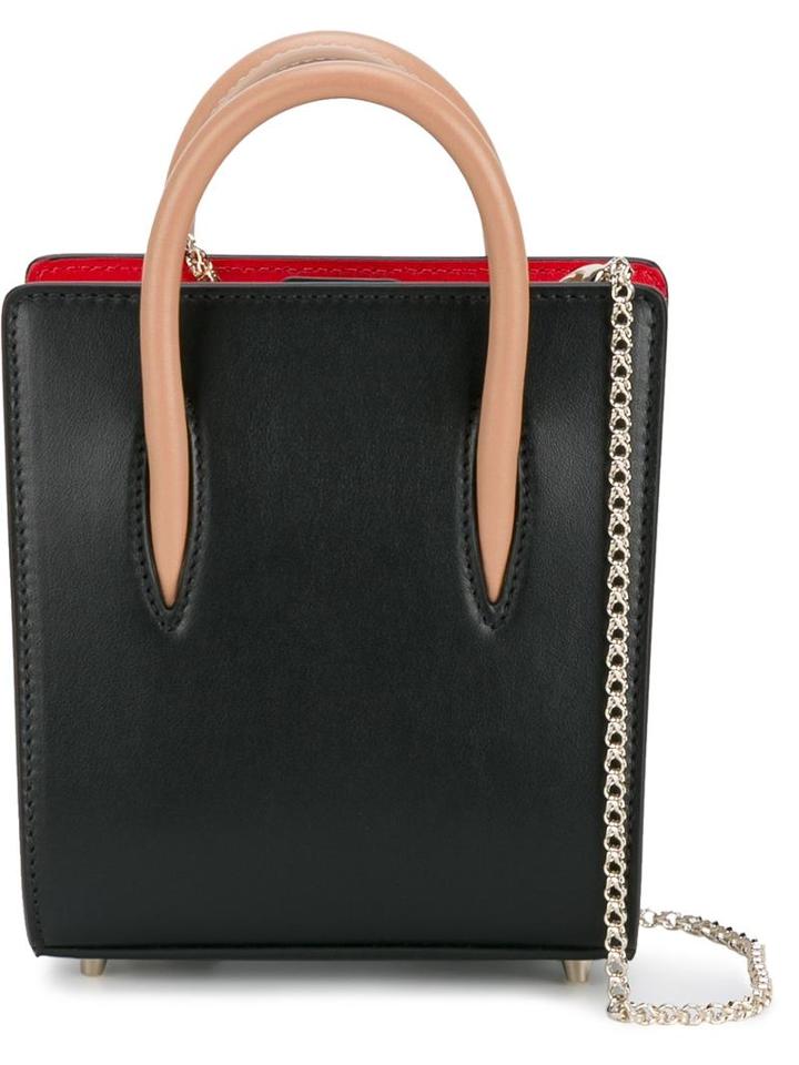 Nano 'paloma' Crossbody Bag, Women's, Black, Leather/metal, Christian Louboutin