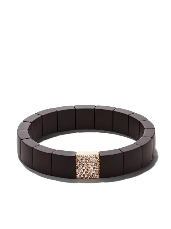 Roberto Demeglio 18kt Rose Gold Domino Ceramic And Diamond Bracelet -
