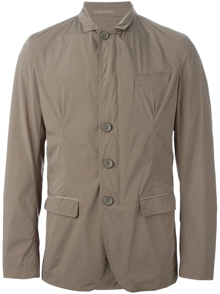 Herno - Buttoned Jacket - Men - Polyamide/spandex/elastane - 48, Brown, Polyamide/spandex/elastane