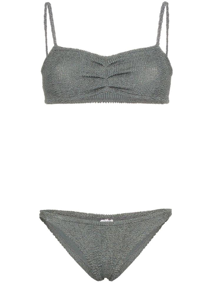 Hunza G Trina Braided Bandeau Bikini - Grey