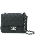 Chanel Vintage Square Flap Mini Bag - Black