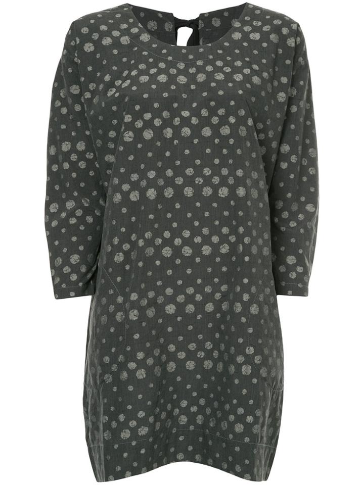Uma Wang Dotted Mini Dress - Black