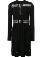 Nicole Miller Embroidered Panel Dress