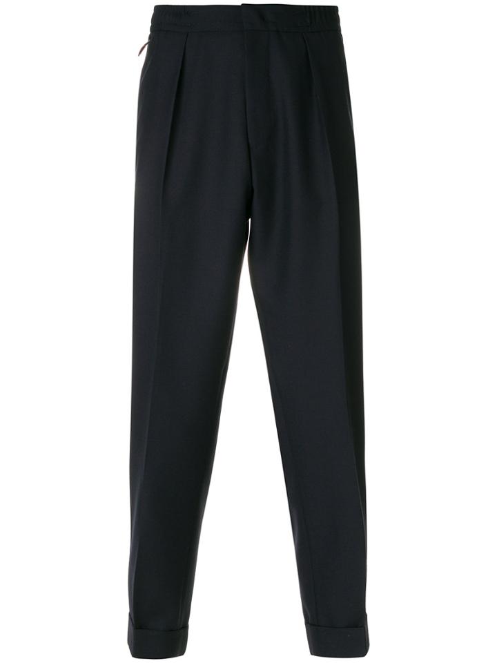 Pt01 Classic Straight-leg Trousers - Blue