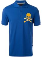 Philipp Plein Extreme Polo Shirt, Men's, Size: Large, Blue, Cotton