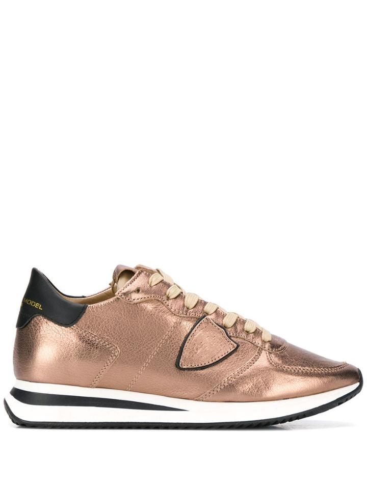 Philippe Model Trpx Leather Sneakers - Brown