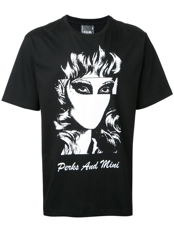 P.a.m. - Printed T-shirt - Men - Cotton - M, Black, Cotton