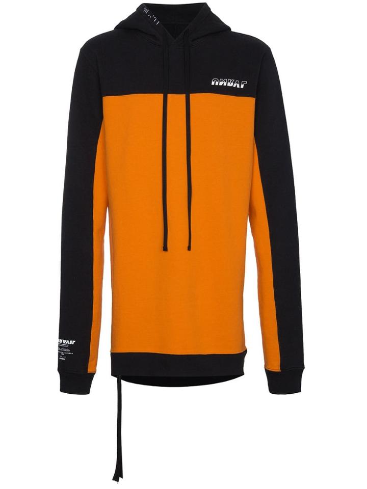 Unravel Project Terry Bicolour Hoodie - Orange