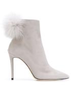 Jimmy Choo Fur Boot Pumps - Grey
