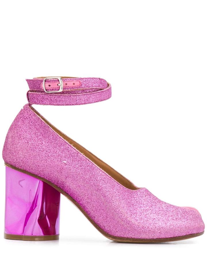 Maison Margiela Glitter Tabi Pumps - Pink