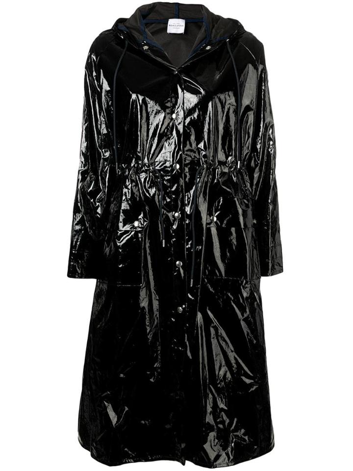 Roseanna Varnished Effect Coat - Black