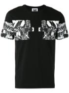 Les Hommes Urban Graphic Print T-shirt, Men's, Size: Large, Black, Cotton