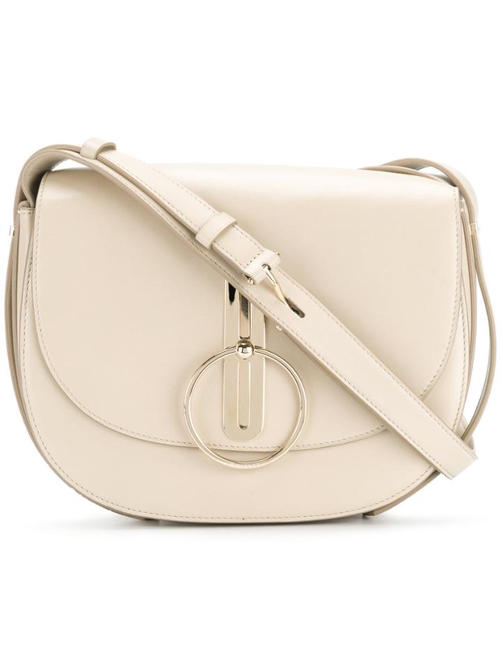 Nina Ricci Disc Buckle Rounded Shoulder Bag - Nude & Neutrals