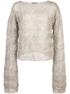 Voz Loose Knit Sweater - Grey