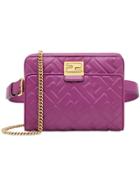 Fendi Upside Down Belt Bag - Purple