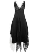 Christopher Kane Lace Detail Midi Dress - Black
